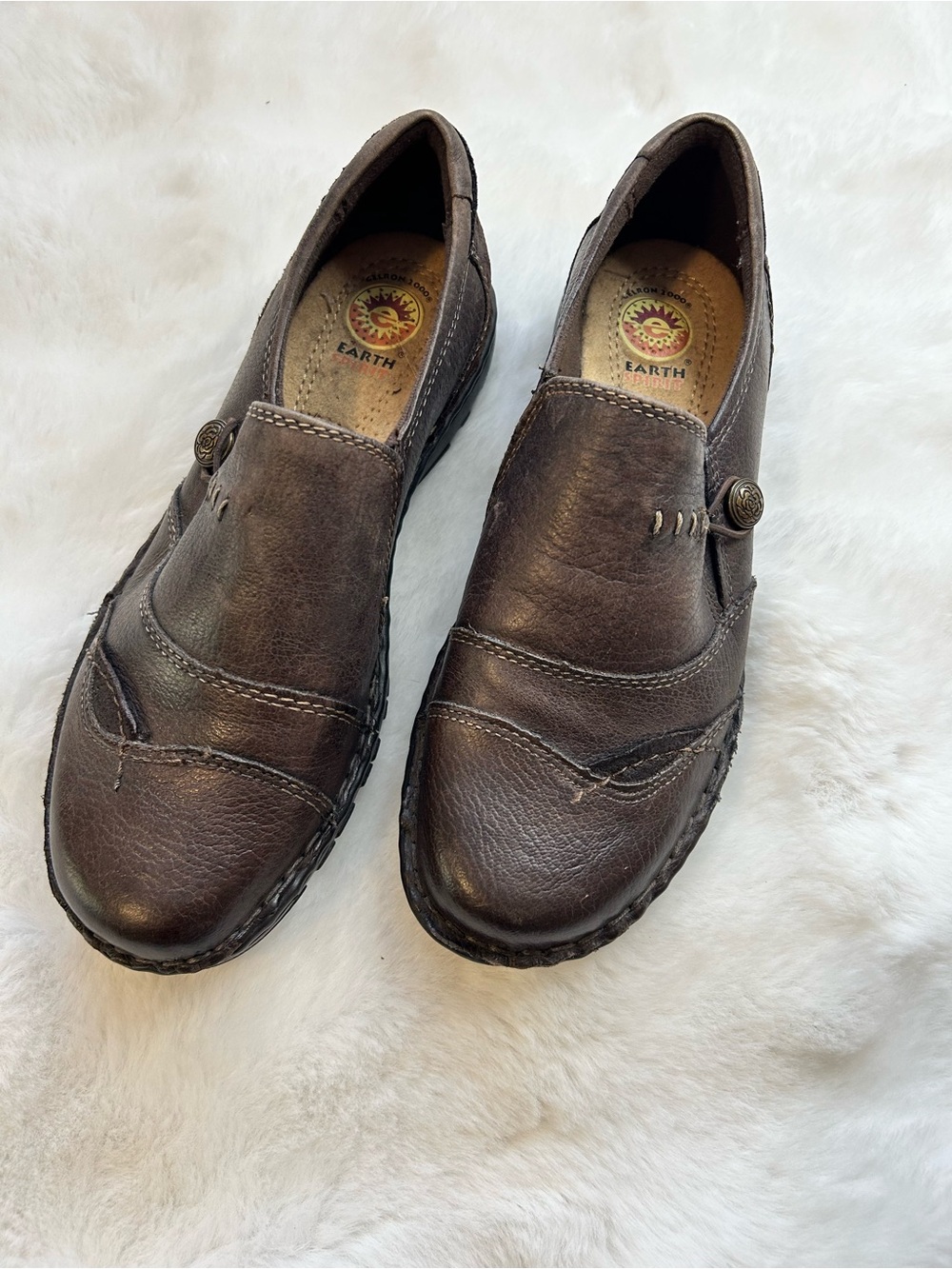 Earth Spirit Women’s Slip-On Loafer in Dark Brown